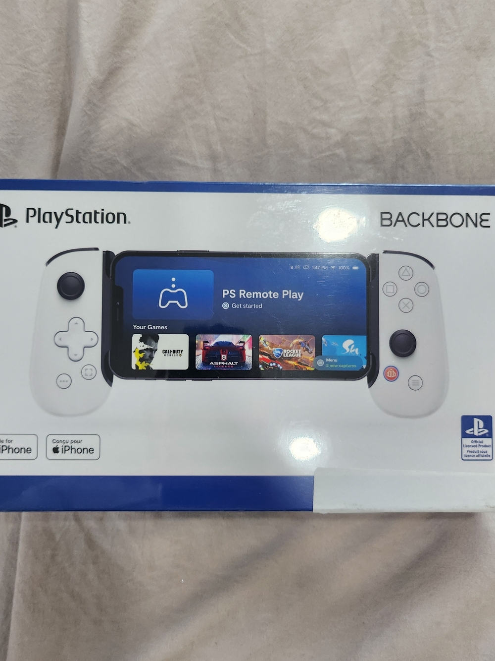Sony Backbone White Mobile Controller for iPhone - PS Remote Play